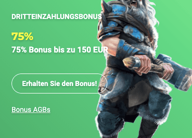 Dritteinzahlungsbonus joo casino bonus