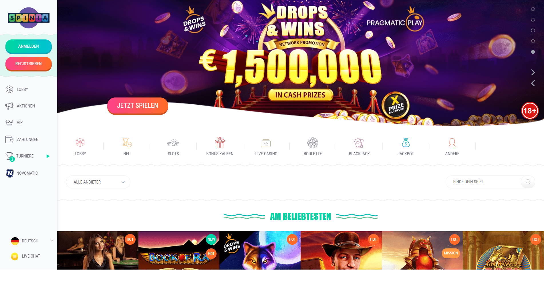 Spinia: Das Neue, Moderne Und Sehr Beliebte Online Casino