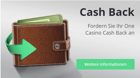 Cash back one casino bonus 2