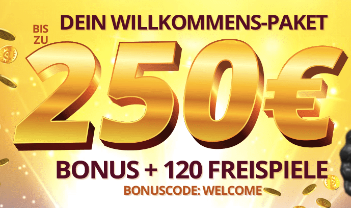 Willkommensbonus 100% bis zu 250 € platincasino willkommensbonus